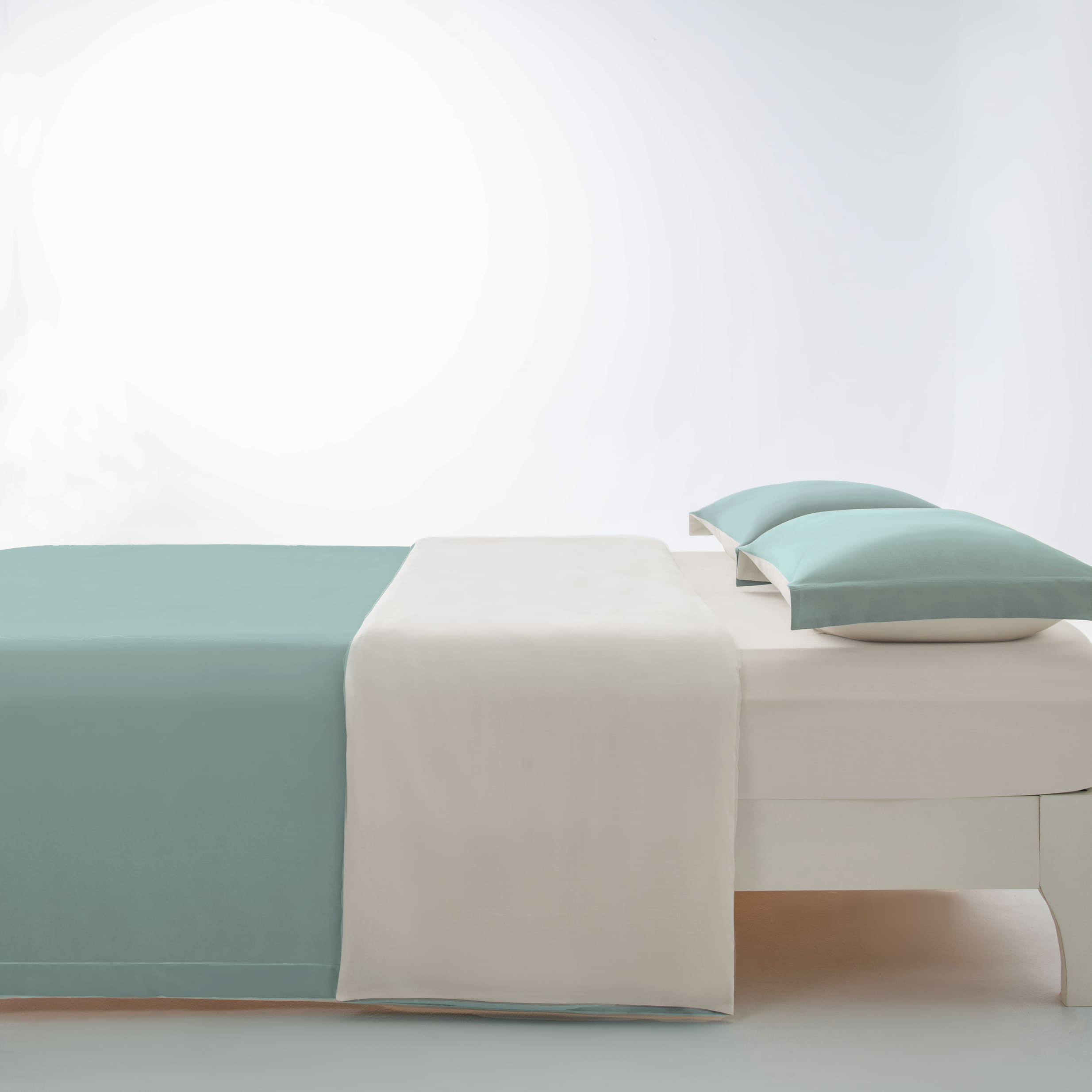 400TC Cotton Duvet Cover Zip Fastening · Cloud Blue