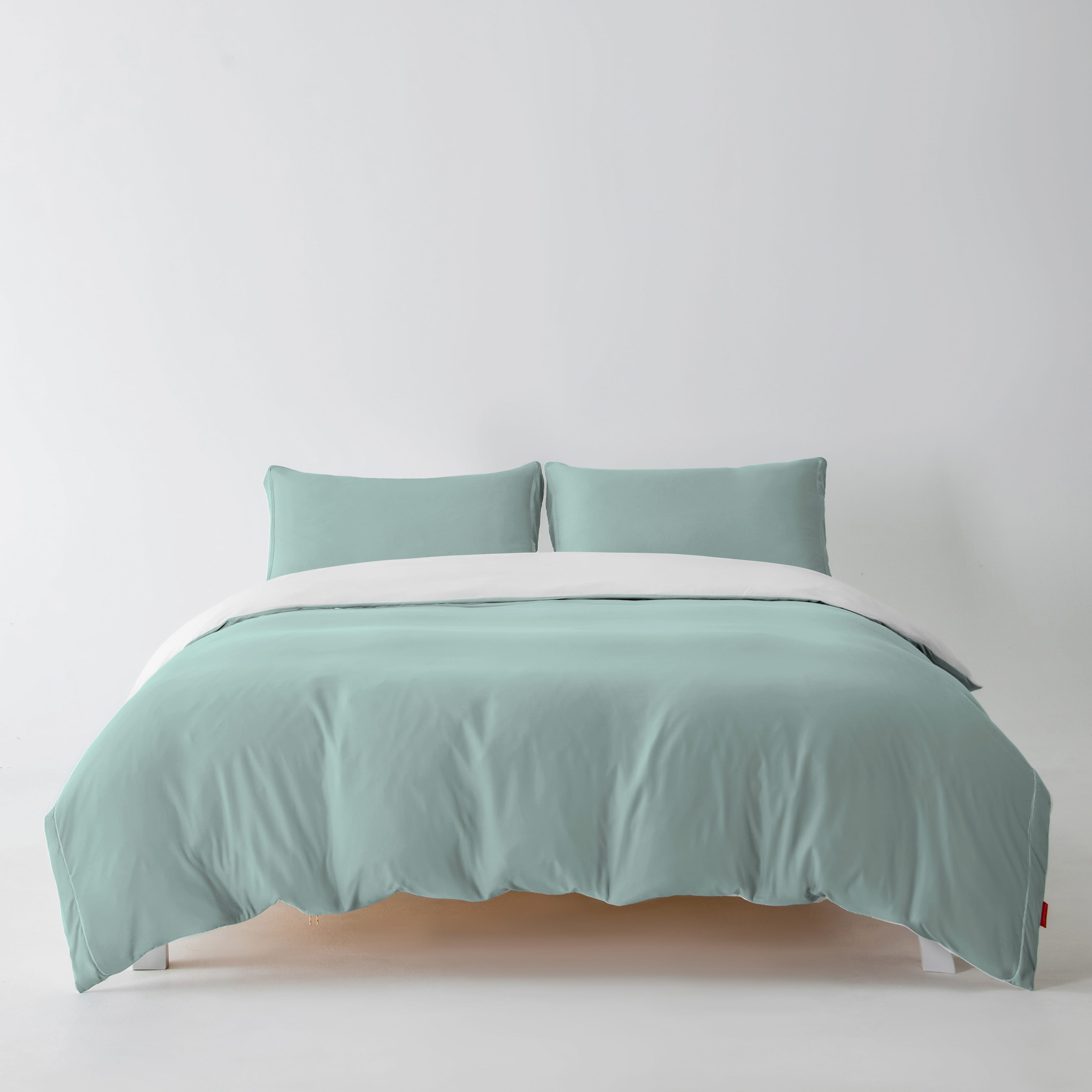 400TC High Density Cloud Cotton Duvet Cover Set-Cloud Green