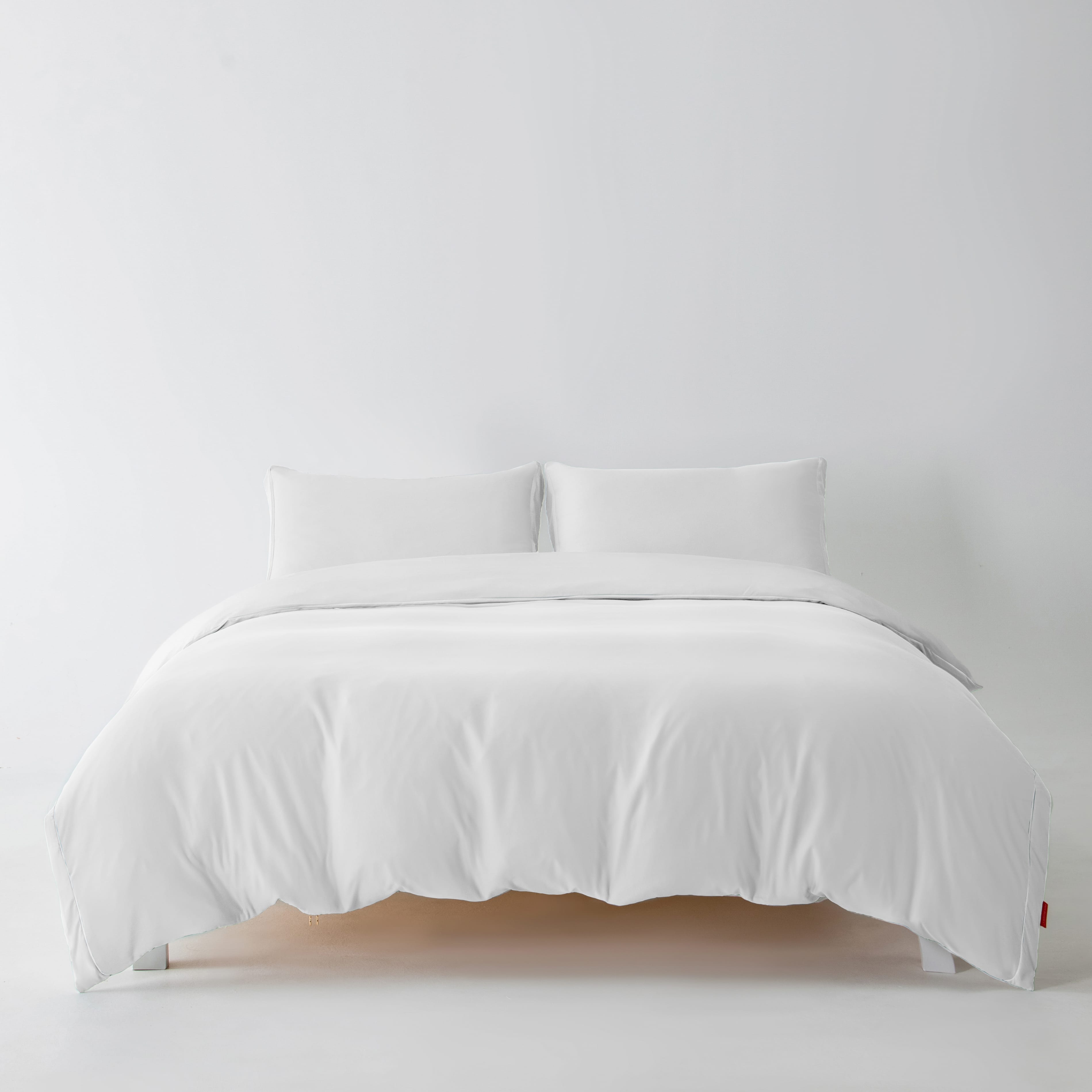 400T High Density Cloud Cotton Duvet Cover Set-Cloud White