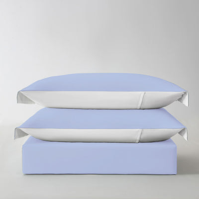 Redssen Cloud Blue duvet cover set with 3-sided zip, easy to change bedding  #color_cloud-blue