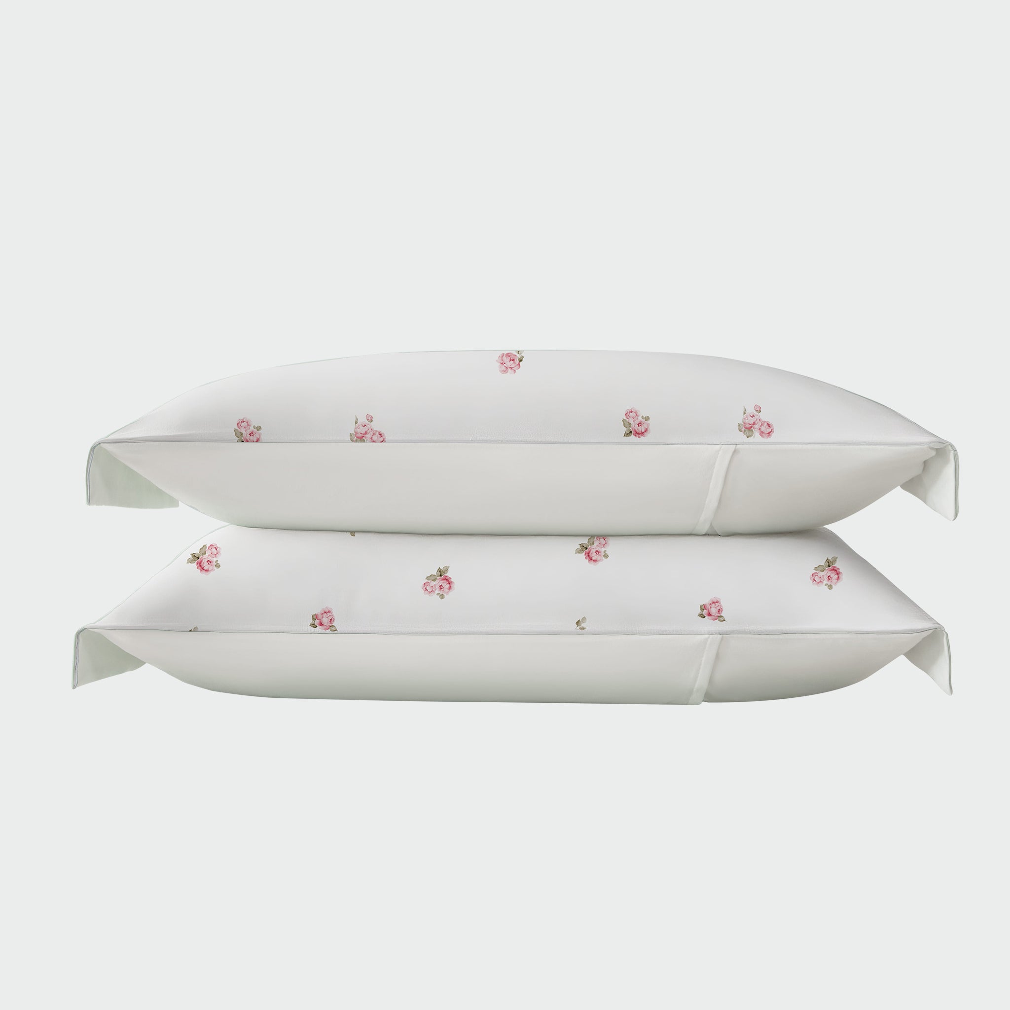Organic Cloud Cotton Pillowcase Set - Rose Garden