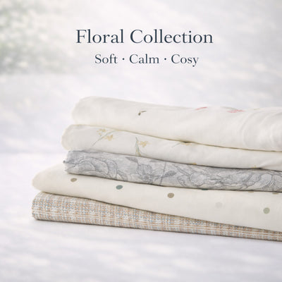DE Yellow Floral Duvet Cover